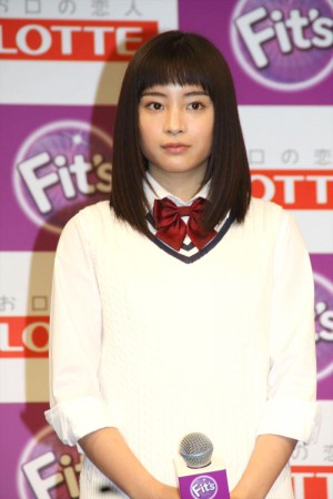 広瀬すず、ロッテ「Fit’s」新CM発表会にて