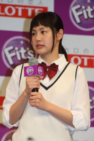 南乃彩希、ロッテ「Fit’s」新CM発表会にて