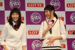 ロッテ「Fit’s」新CM発表会に出席した広瀬すずと南乃彩希