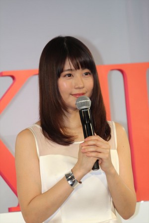 「運命を、変えよう。SK‐II新アンバサダー発表会」に出席した有村架純