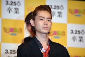 『暗殺教室～卒業編～』製作報告会見に出席した菅田将暉