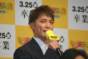 『暗殺教室～卒業編～』製作報告会見に出席した成宮寛貴