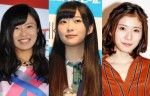 テレビ番組のMCとして活躍する小島瑠璃子、指原莉乃、松岡茉優