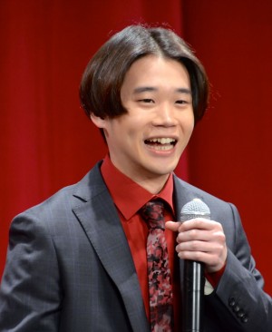 映画『ちはやふる　上の句』完成披露試写会に登壇した矢本悠馬