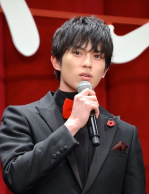 映画『ちはやふる　上の句』完成披露試写会に登壇した真剣佑