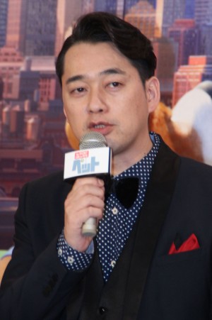 『ペット』吹き替えキャスト発表イベントに登場した設楽統