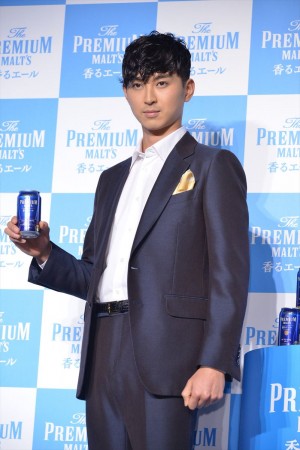 「ザ・プレミアム・モルツ＜香るエール＞」発売イベントに登壇した松田翔太
