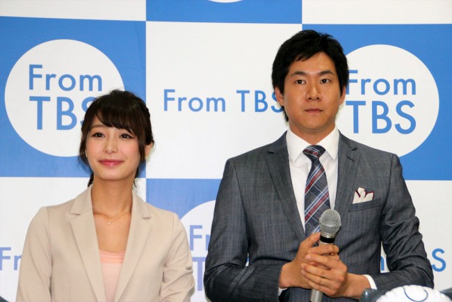 「TBS4月期番組改編発表会」の様子