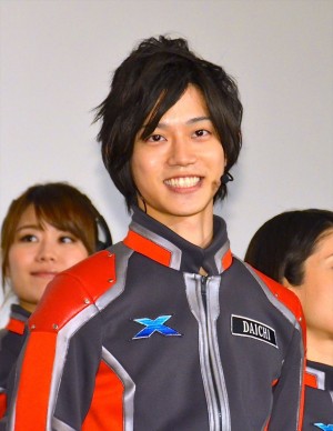 『劇場版 ウルトラマンＸ』完成披露舞台挨拶に登壇した高橋健介