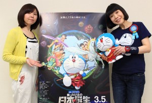 『映画ドラえもん 新・のび太の日本誕生』水田わさび（右）と大原めぐみ（左）インタビュー