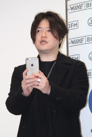 新ラジオ番組『VALON』記者会見に出席した渋谷慶一郎