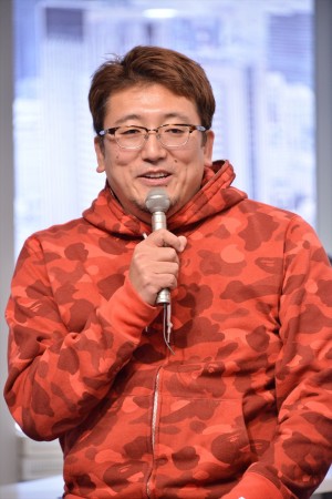 「福田雄一×StarS（井上芳雄・浦井健治・山崎育三郎）『トライベッカ』」製作会見に出席した福田雄一