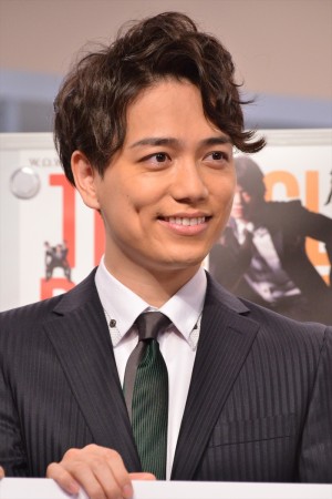 「福田雄一×StarS（井上芳雄・浦井健治・山崎育三郎）『トライベッカ』」製作会見に出席した山崎育三郎