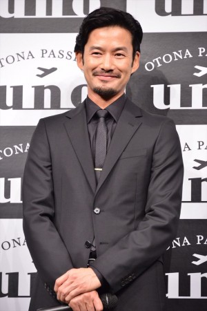 「UNO」新CM発表会に登壇した竹野内豊