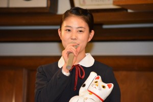 NHK連続テレビ小説の“バトンタッチ”セレモニーに出席した高畑充希