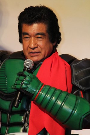 映画『仮面ライダー1号』完成披露イベントに登壇した藤岡弘、