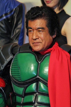 映画『仮面ライダー1号』完成披露イベントに登壇した藤岡弘、