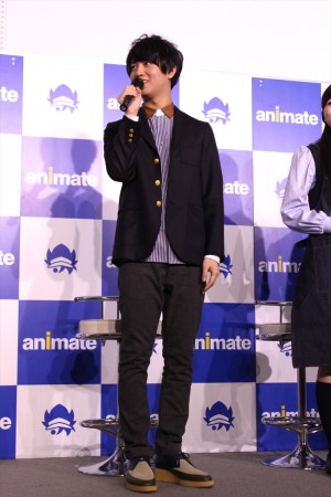 「アニメイト30周年プロジェクト」記者会見に出席した斉藤壮馬