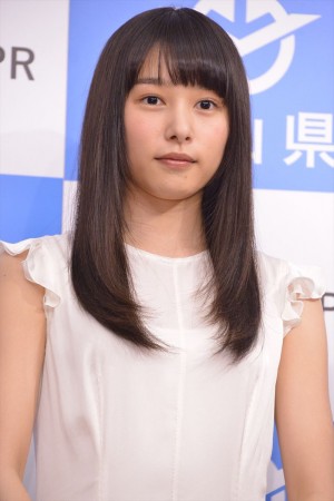 岡山県新PR動画「岡山三部作」発表会に出席した桜井日奈子