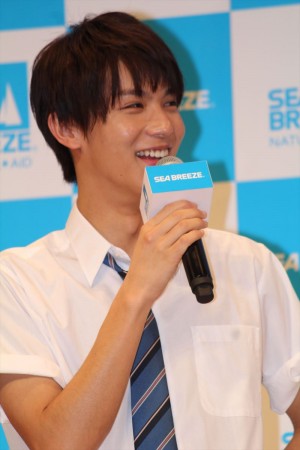「シーブリーズ」新CM発表会に出席した中川大志