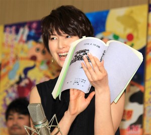 『映画クレヨンしんちゃん 爆睡！ユメミーワールド大突撃』公開アフレコイベントに登壇した吉瀬美智子