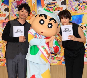 『映画クレヨンしんちゃん 爆睡！ユメミーワールド大突撃』公開アフレコイベントの様子