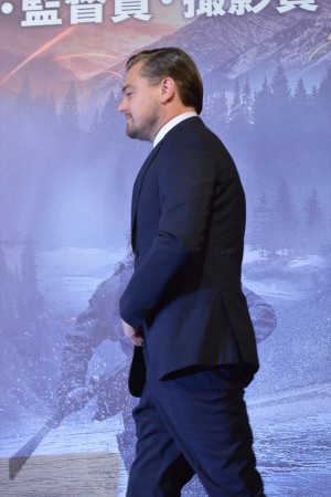 『レヴェナント：蘇えりし者』来日記者会見に登壇したレオナルド・ディカプリオ