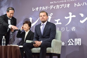 『レヴェナント：蘇えりし者』来日記者会見に登壇したレオナルド・ディカプリオ