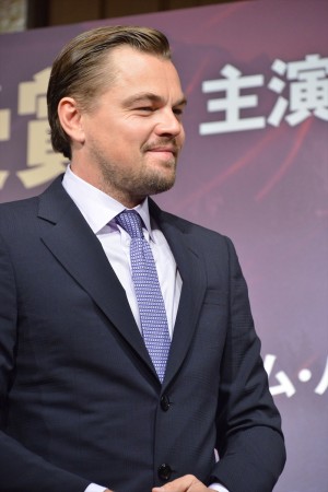 『レヴェナント：蘇えりし者』来日記者会見に登壇したレオナルド・ディカプリオ