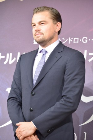 『レヴェナント：蘇えりし者』来日記者会見に登壇したレオナルド・ディカプリオ