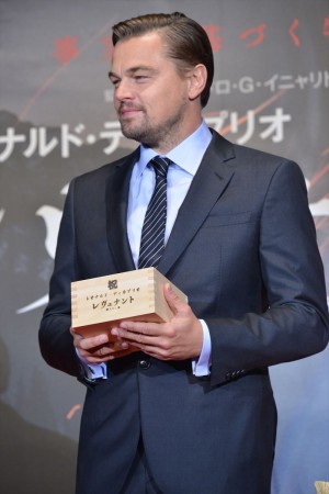 『レヴェナント：蘇えりし者』ジャパンプレミアに出席したレオナルド・ディカプリオ