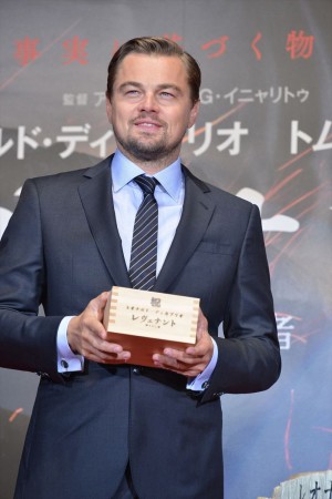 『レヴェナント：蘇えりし者』ジャパンプレミアに出席したレオナルド・ディカプリオ