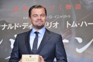 『レヴェナント：蘇えりし者』ジャパンプレミアに出席したレオナルド・ディカプリオ