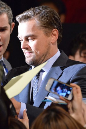 『レヴェナント：蘇えりし者』ジャパンプレミアに出席したレオナルド・ディカプリオ