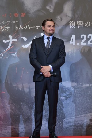 『レヴェナント：蘇えりし者』ジャパンプレミアに出席したレオナルド・ディカプリオ