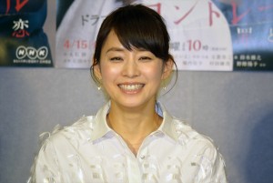 『コントレール～罪と恋～』試写会に出席した石田ゆり子