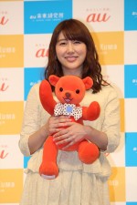 安めぐみ、「Comi Kuma（コミクマ）」記者発表会に登壇