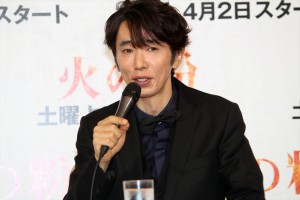 『火の粉』制作発表に出席したユースケ・サンタマリア