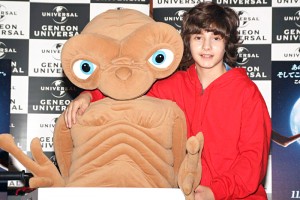 「E.T.」応援隊長に就任したミゲルくん（2012年）