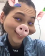 水原希子、動画加工で“ブタ”に変身　コミカルな姿が「ディズニー映画に出てきそう」