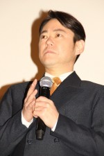 『殿、利息でござる！』完成披露試写会に登壇した阿部サダヲ