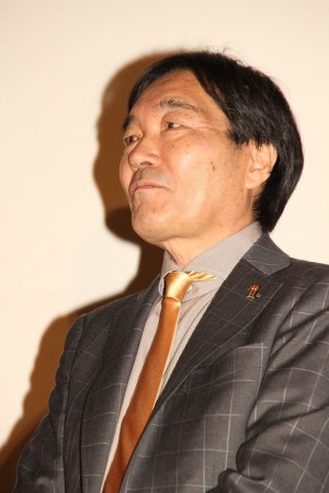 『殿、利息でござる！』完成披露試写会に登壇したきたろう