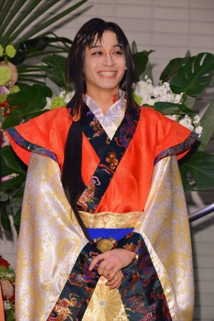 ミュージカル『ふしぎ遊戯～朱ノ章～』囲み取材に出席した前山剛久