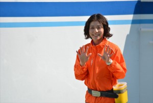 ドラマ『水族館ガール』ロケ取材会に登場した松岡茉優