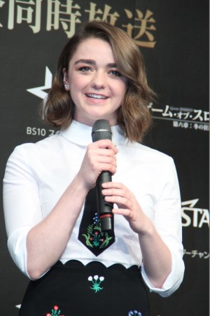 『ゲーム・オブ・スローンズ 第六章：冬の狂風』放送スタート記念イベントに登壇したメイジー・ウィリアムズ