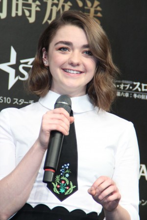 『ゲーム・オブ・スローンズ 第六章：冬の狂風』放送スタート記念イベントに登壇したメイジー・ウィリアムズ