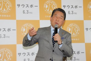 映画『サウスポー』イベントに参加した徳光和夫