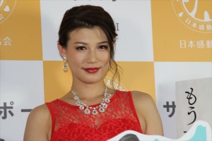 映画『サウスポー』イベントに参加した高野人母美