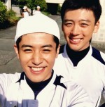 堀井新太＆竹内涼真、『青空エール』野球ユニフォーム姿で“爽やか”2ショット