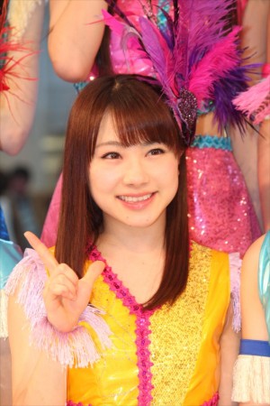 「モーニング娘。’16」NEWシングルリリースイベントに登場した石田亜佑美